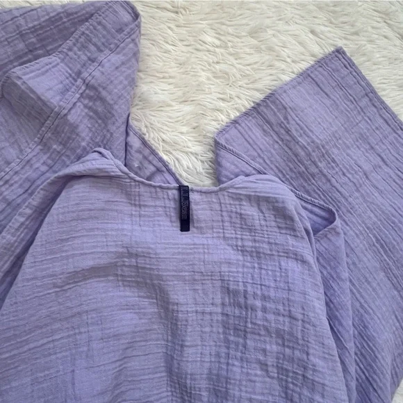 L.L. Bean French Lilac Purple Gauze Wrap Cover Up Lightweight Shawl - Picture 4 of 14